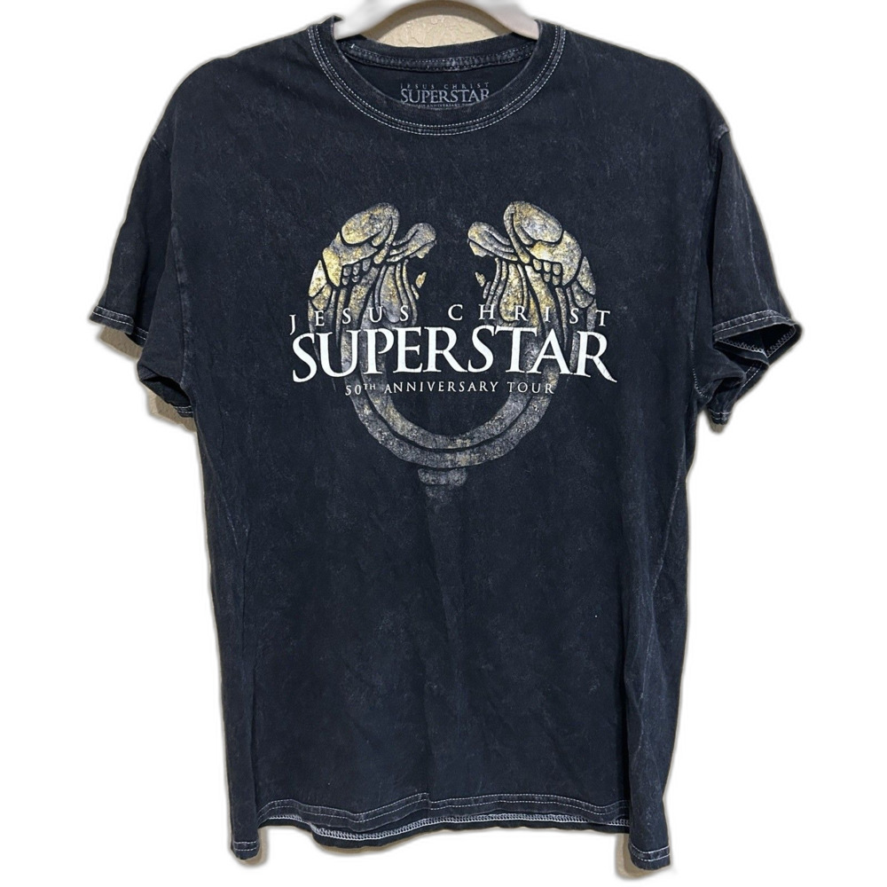 Jesus Christ Superstar 50th Anniversary Tour Graphic T-shirt Adult Medium Black